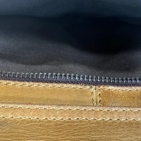 Vintage Vicenzo Brown Leather Briefcase Messenger Laptop Bag Satchel - Picture 12 of 12